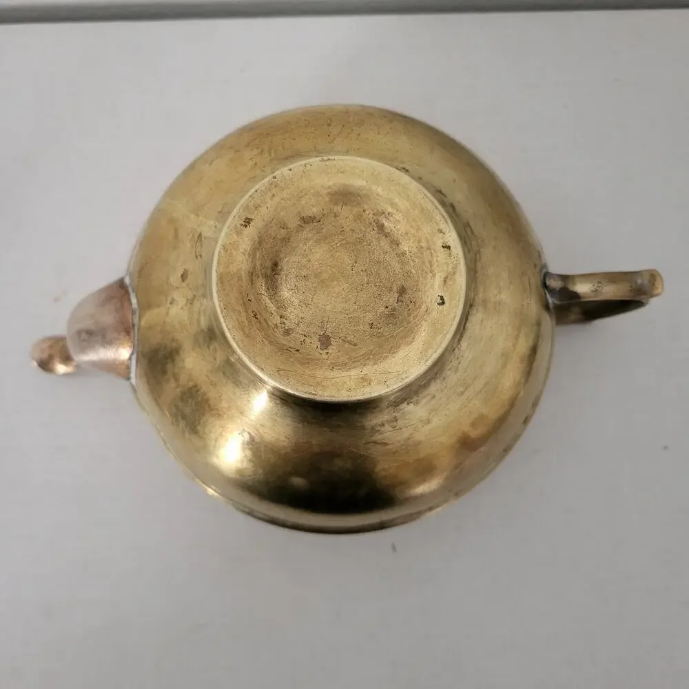 Vintage Copper & Aluminum Teapot 8 inch boho grannycore cottage core Decore
